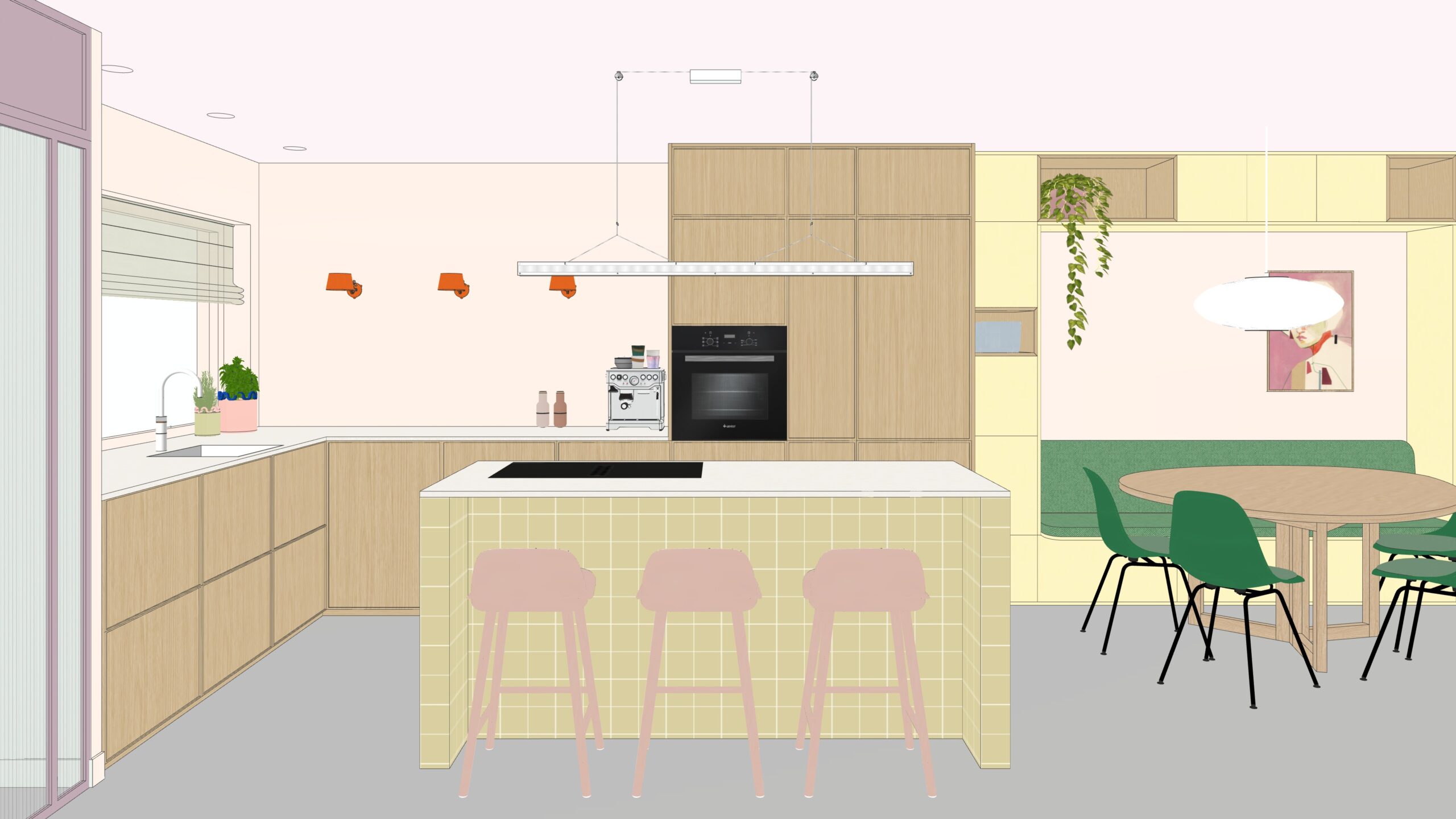 Vrolijk en warm huis 1