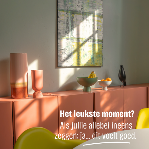 Het leukste moment? Als jullie allebei ineens zeggen: ja… dit voelt goed.