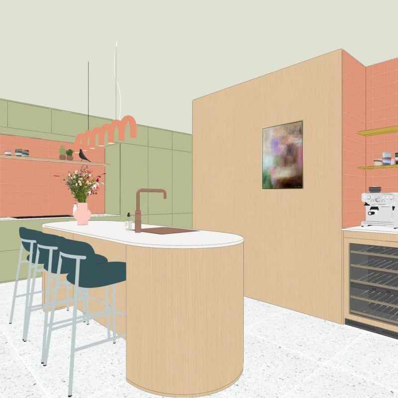 Studio Geel Dream House keuken